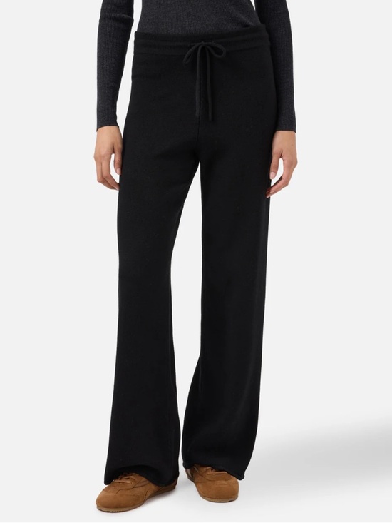Mc2 St Barth Wool Trousers , High Waist With Drawstring